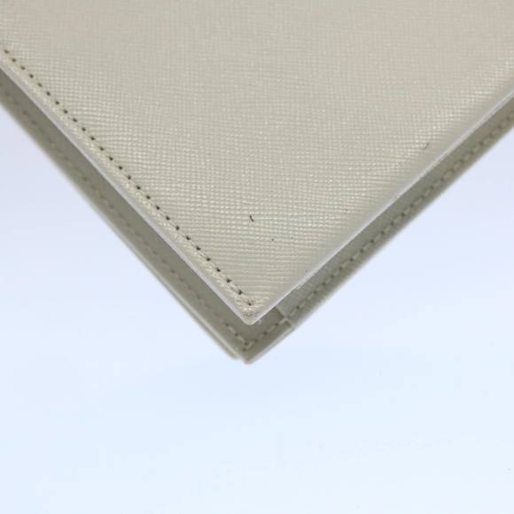 SAINT LAURENT Clutch Bag Leather White Auth ar11120 - Picture 11 of 16